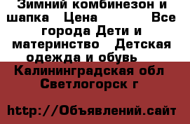 Зимний комбинезон и шапка › Цена ­ 2 500 - Все города Дети и материнство » Детская одежда и обувь   . Калининградская обл.,Светлогорск г.